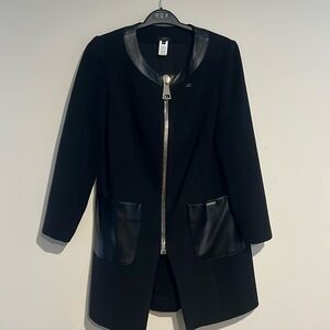 ♻️ VEX Collection Black Zipper Coat